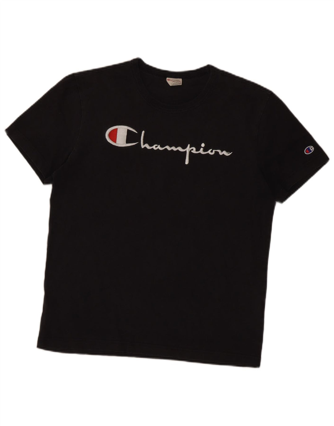 Ανδρικό γραφικό T-Shirt Champion Top Μεσαίο μαύρο βαμβακερό