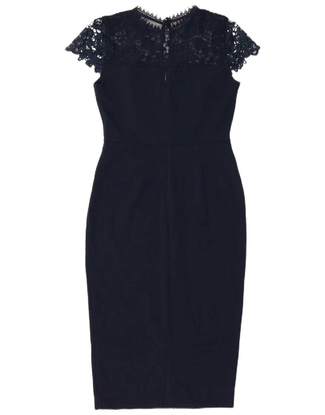 Lipsy Γυναικείο Bodycon Φόρεμα UK 10 Small Navy Blue Polyester