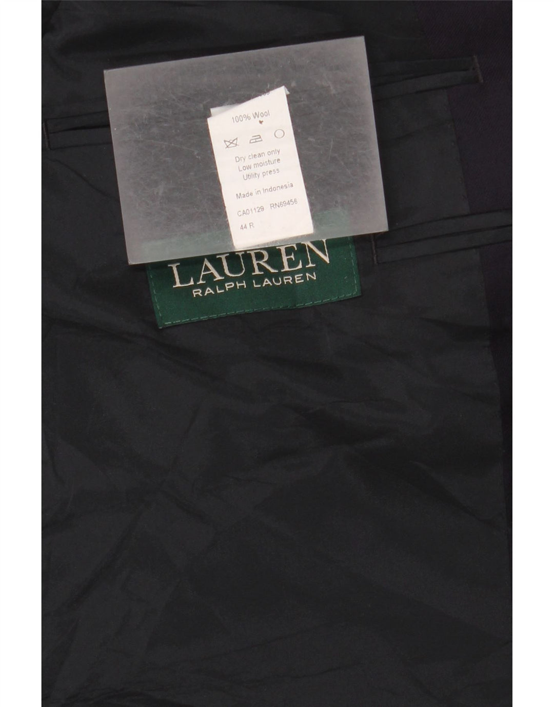 RALPH LAUREN Ανδρικό σακάκι με 2 κουμπιά UK 44 2XL Navy Blue Wool