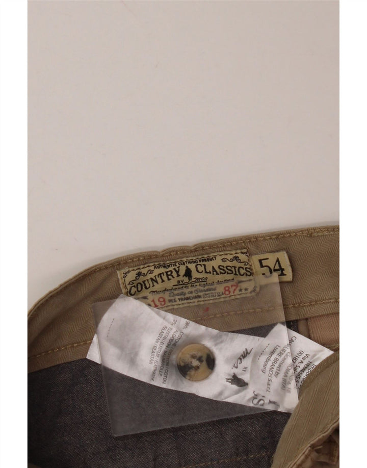 MARLBORO CLASSICS Ανδρικό σορτς Chino IT 54 2XL W38 Μπεζ βαμβακερό