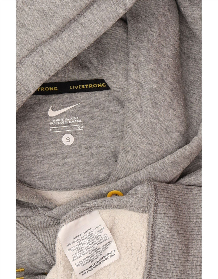 NIKE Mens Graphic Hoodie Jumper Small Grey Cotton Vintage Nike and Second-Hand Nike from Messina Hembry 