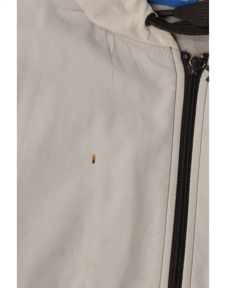 Ανδρικό πουλόβερ με κουκούλα με φερμουάρ ADIDAS Μεγάλο γκρι πολυεστέρα