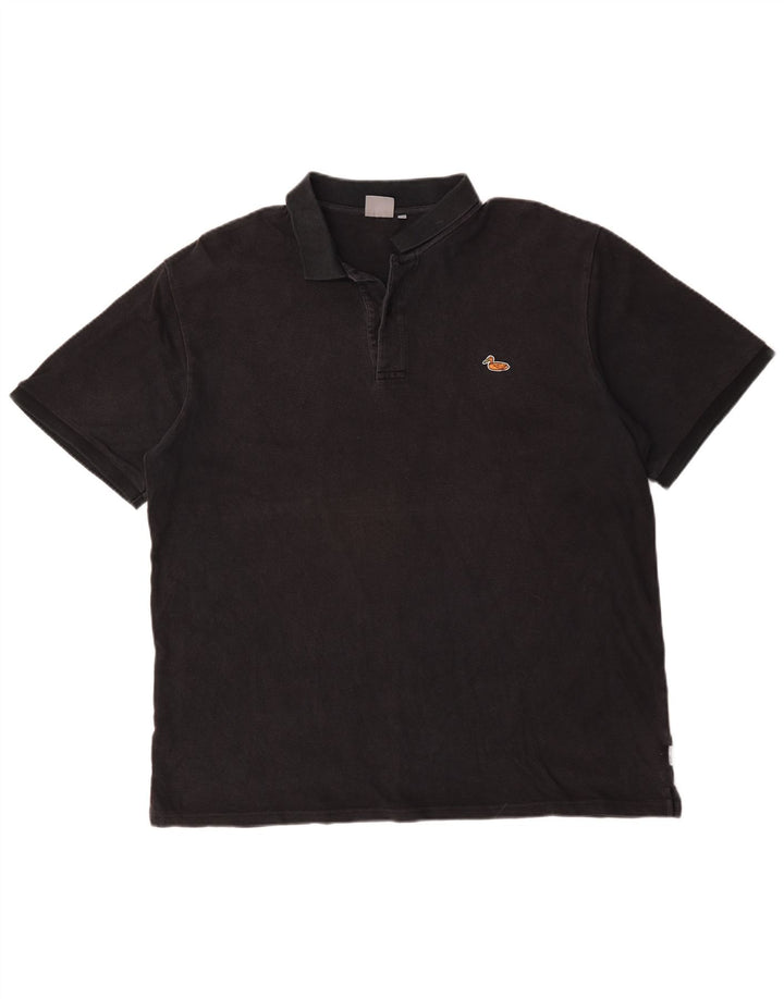 Ανδρικό μπλουζάκι πόλο Carhartt 2XL μαύρο βαμβακερό