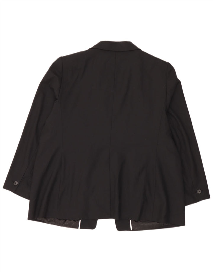 Marks & Spencer Γυναικείο Αυτόγραφο Μπουφάν 1 Κουμπί Blazer UK 18 XL Μαύρο