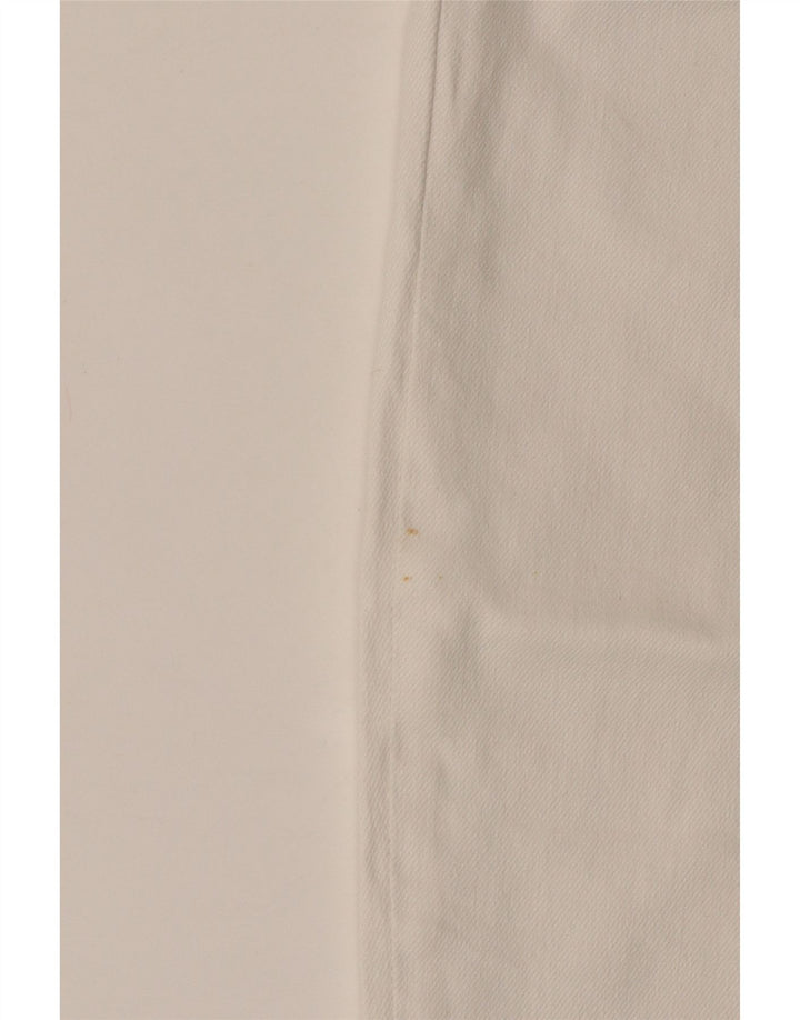 Levi's Womens Mom Cropped Jeans W24 L24 Off White Βαμβακερό