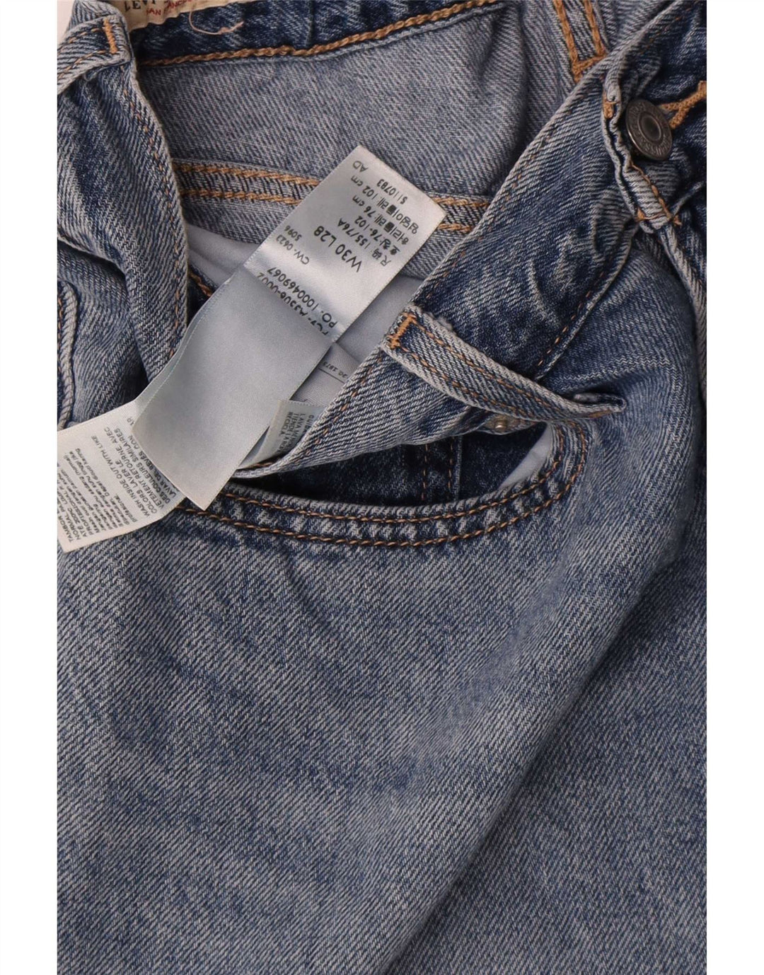 Γυναικείο τζιν Levi's Tapered W30 L28 Blue Cotton