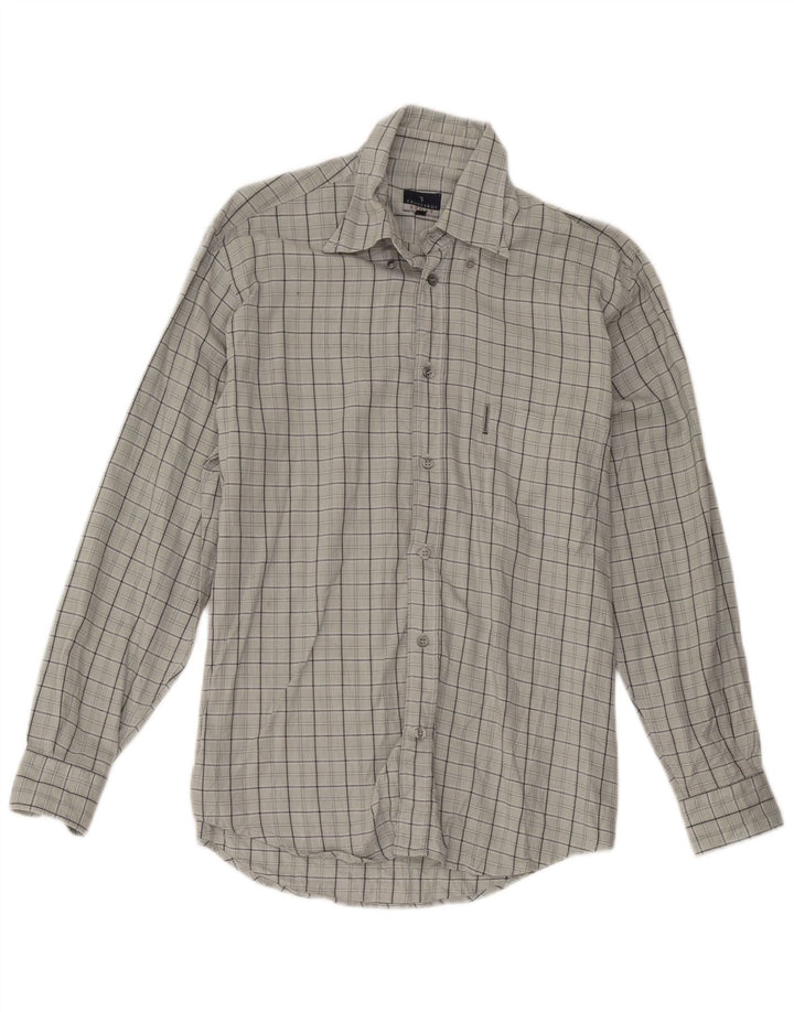 Ανδρικό πουκάμισο Trussardi με μεσαίο γκρι Check