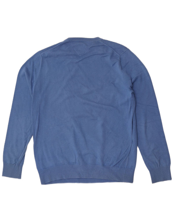 Ανδρικό πουλόβερ Tommy Hilfiger Crew Neck Jumper 2XL Μπλε βαμβακερό