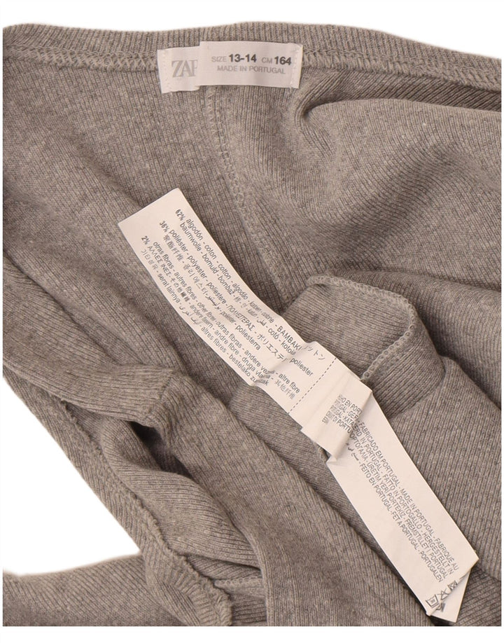Ολόσωμη φόρμα Zara Girls 13-14 Years Grey Cotton