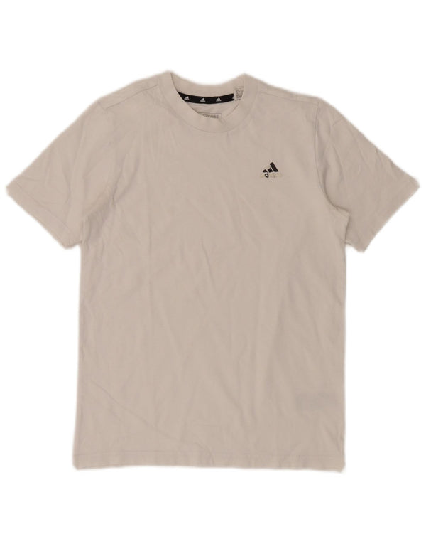 Adidas Boys T-Shirt Top 11-12 ετών Λευκό βαμβακερό