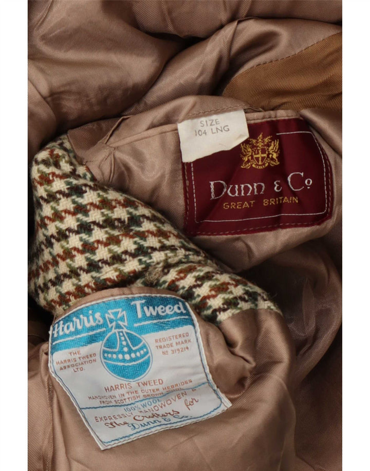 Harris Tweed Ανδρικό μακρύ σακάκι UK 38 Medium Green Houndstooth