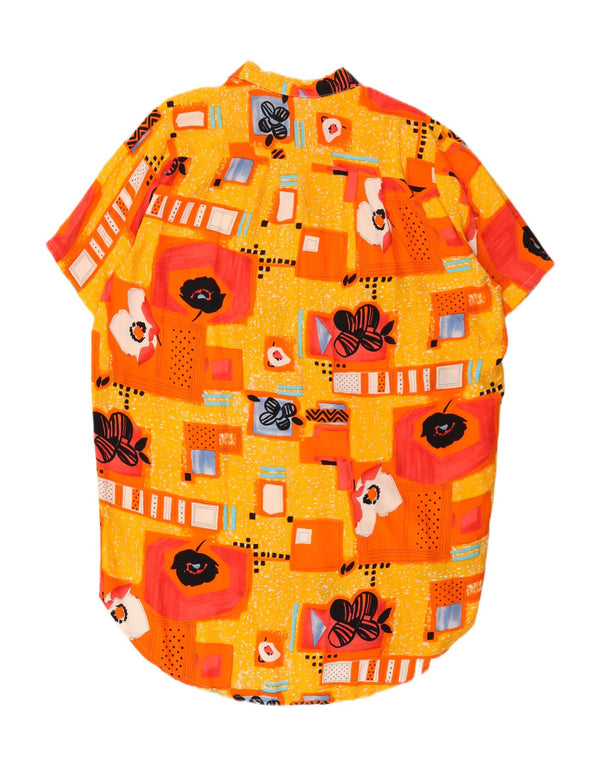 Vintage γυναικείο πουκάμισο UK 22 3XL κίτρινο συνονθύλευμα