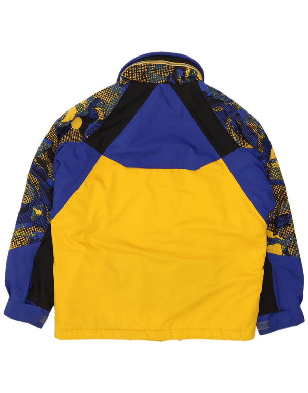 Fila Ανδρικό μπουφάν σκι με κουκούλα IT 46 Small Yellow Colourblock Polyester Sports