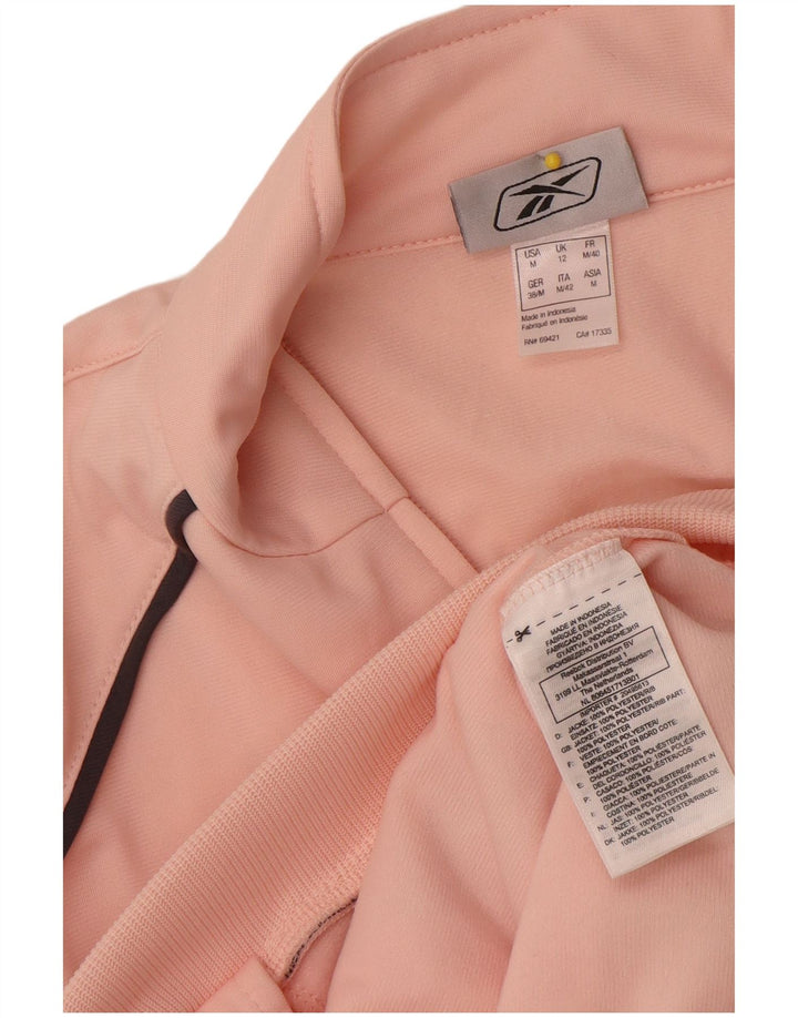 Γυναικεία φόρμα Reebok Top Jacket UK 12 Medium Pink Colourblock Polyester