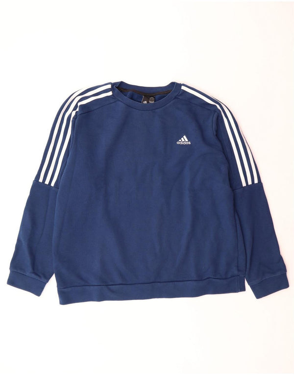 Ανδρικό φούτερ ADIDAS Jumper Μεγάλο Ναυτικό Βαμβακερό