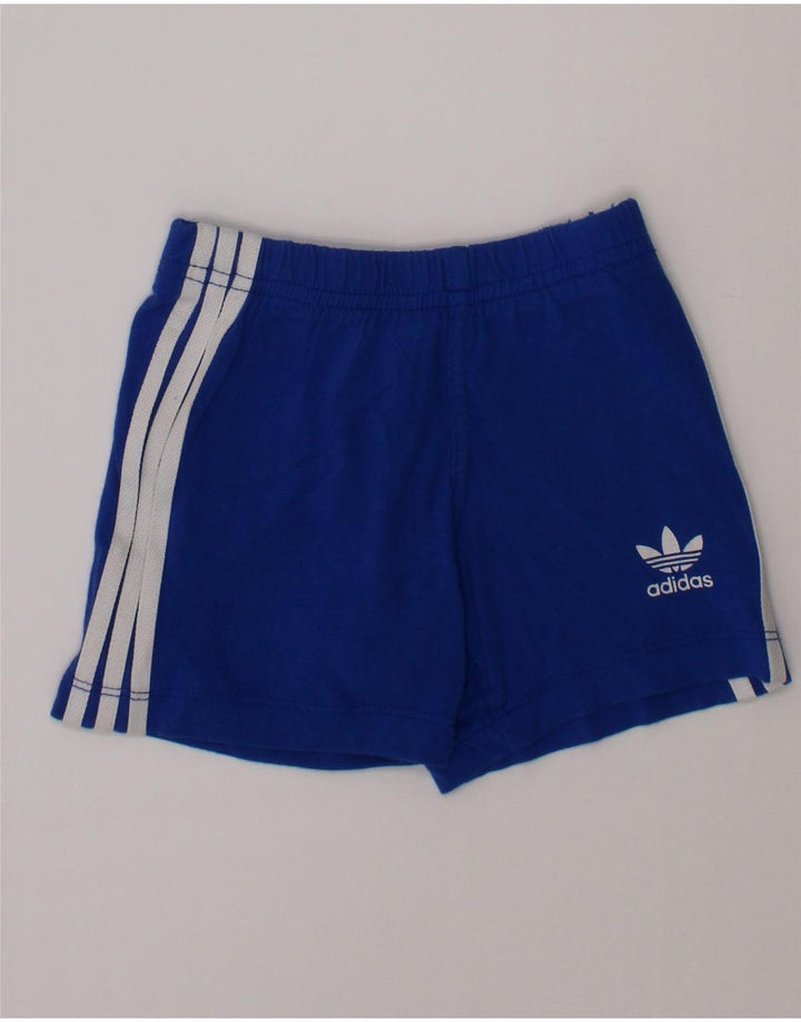 Αθλητικό σορτς ADIDAS Baby Boys 6-9 μηνών μπλε βαμβακερό