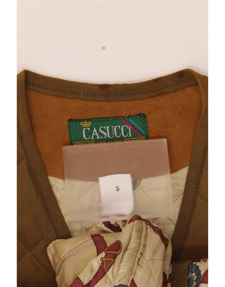 Casucci Ανδρικά Καπιτονέ Gilet UK 36 Μικρός Πολυεστέρας Χακί