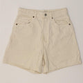 Zara Γυναικείο τζιν σορτς EU 38 Small W28 από λευκό βαμβακερό