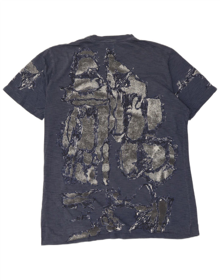 Ανδρικό γραφικό T-shirt Diesel Top Medium Navy Blue