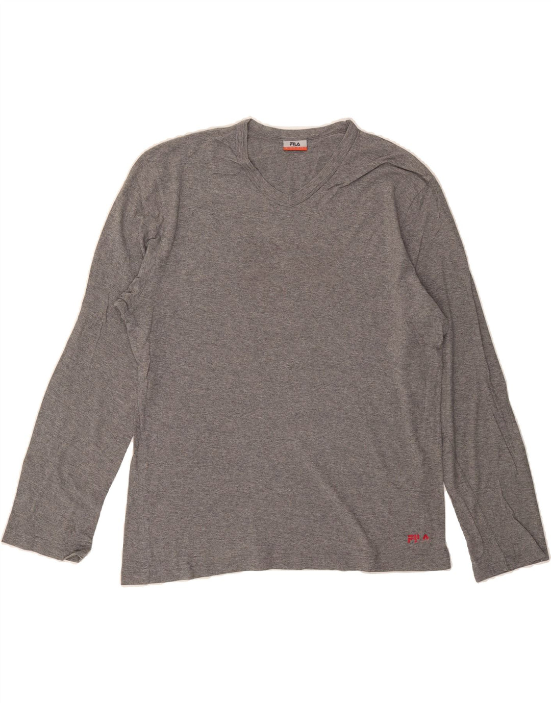 FILA Mens Top Long Sleeve Large Grey Cotton Vintage Fila and Second-Hand Fila from Messina Hembry 