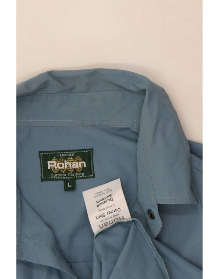 Ανδρικό πουκάμισο Rohan με μεγάλο μπλε πολυεστέρα