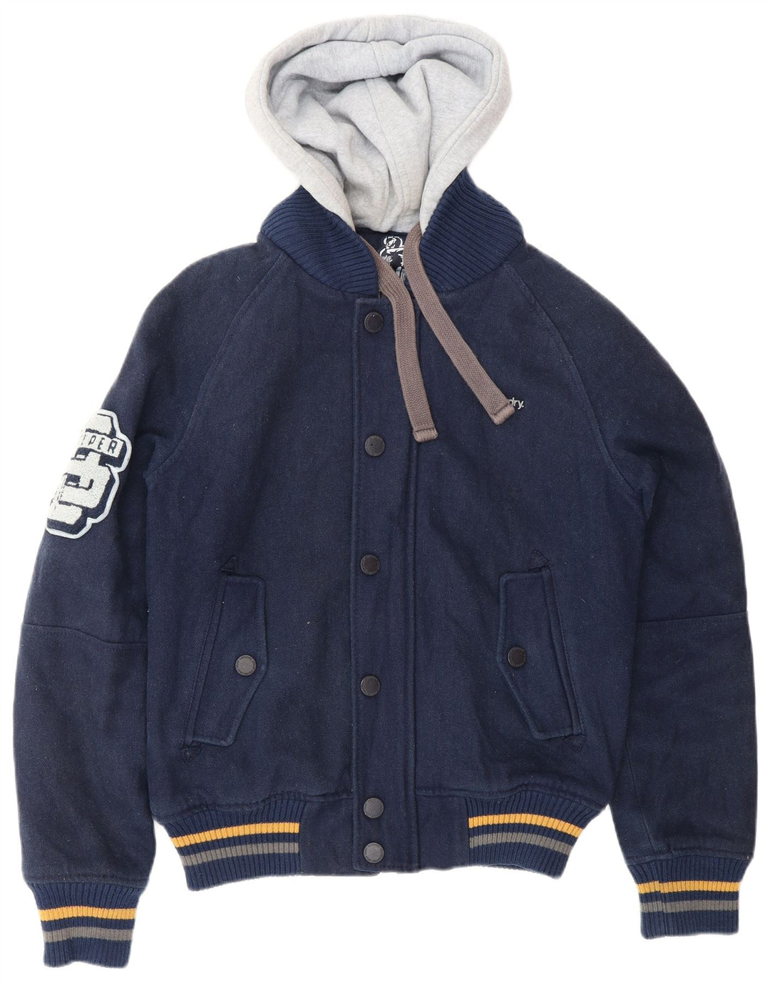 Ανδρικό γραφικό μπουφάν SUPERDRY UK 38 Medium Navy Blue Colorblock
