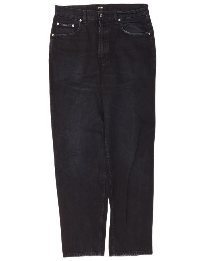 Ανδρικό τζιν ίσιο Hugo Boss W32 L32 Μαύρο