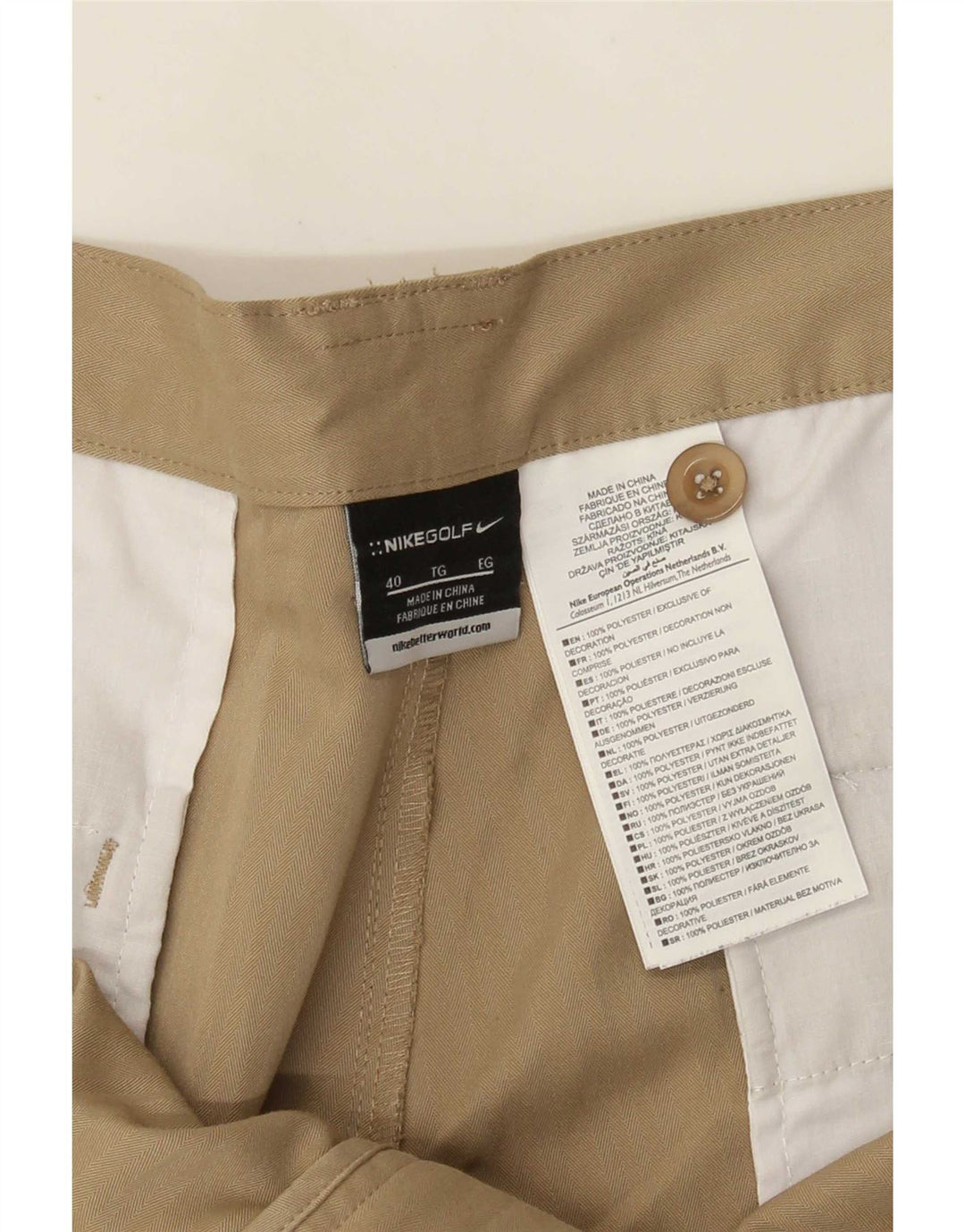 Ανδρικό σορτς chino Nike W40 XL μπεζ πολυεστέρα