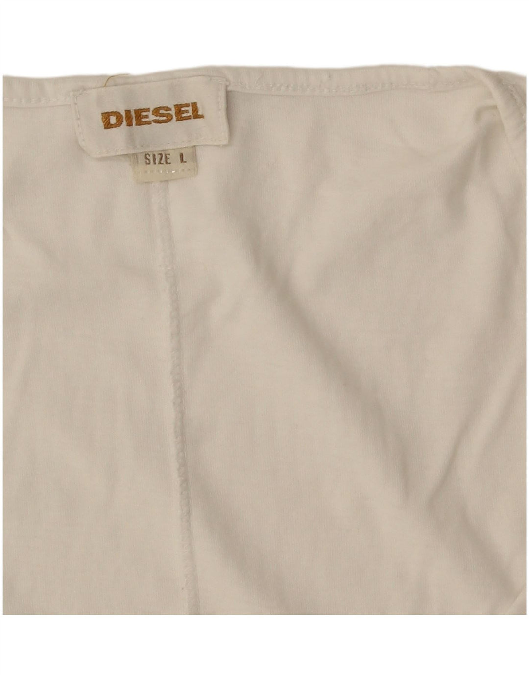 Diesel Γυναικείο γραφικό T-Shirt Top UK 14 Large White