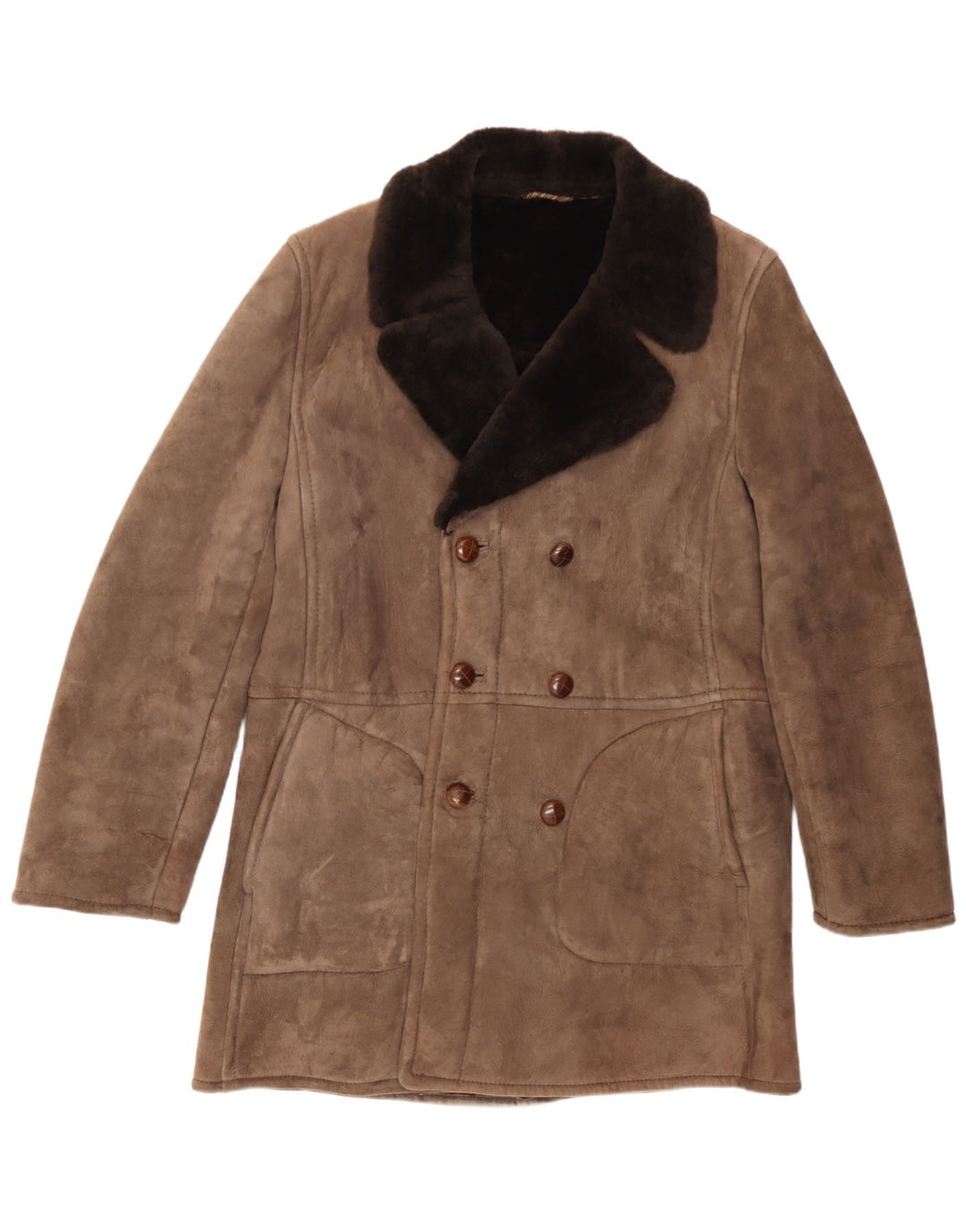 Ανδρικό παλτό Scout Shearling Double Breasted UK 38 Medium Brown Shearling