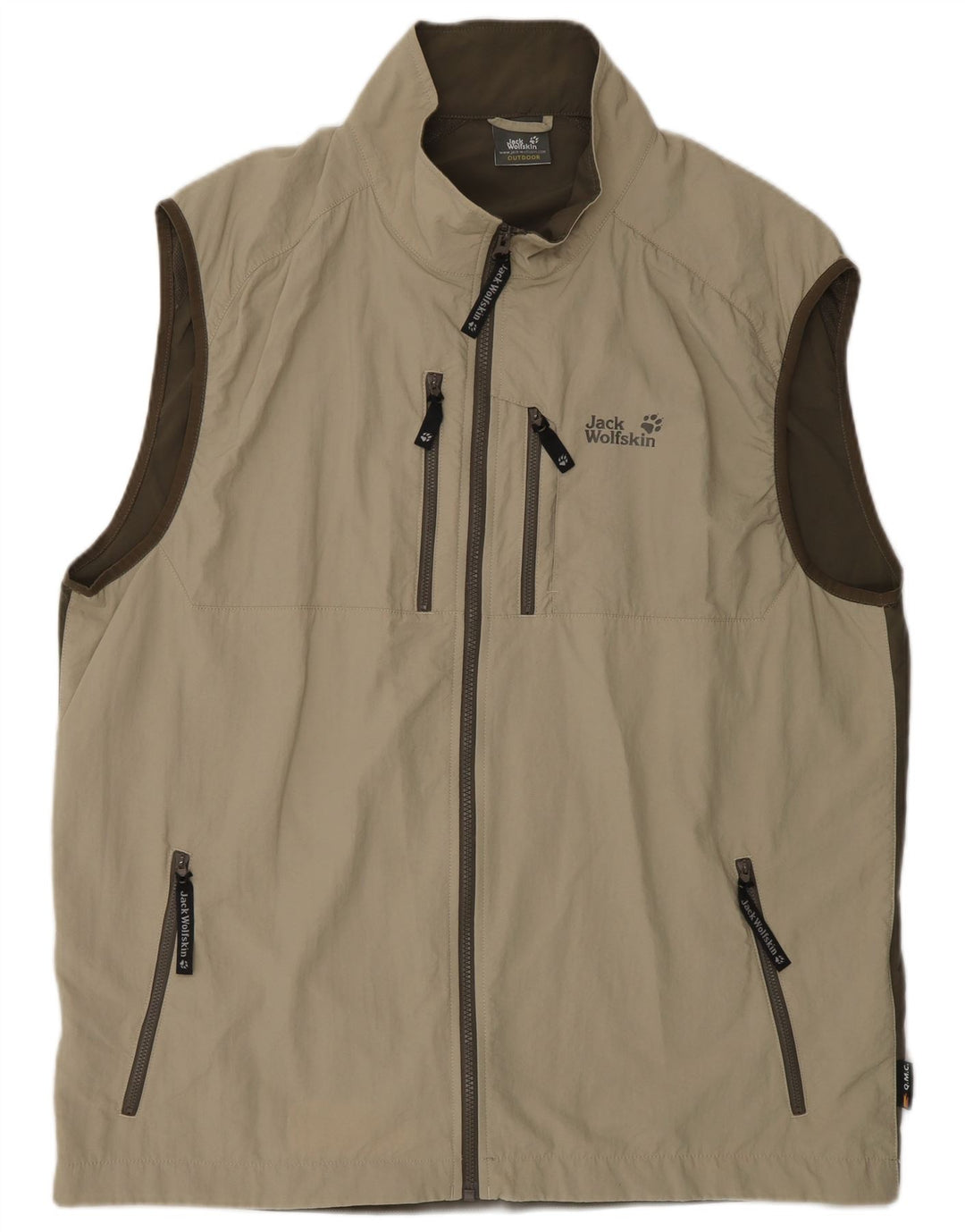 JACK WOLFSKIN Ανδρικό Utility Gilet UK 50 3XL Χακί Colorblock Πολυεστέρας