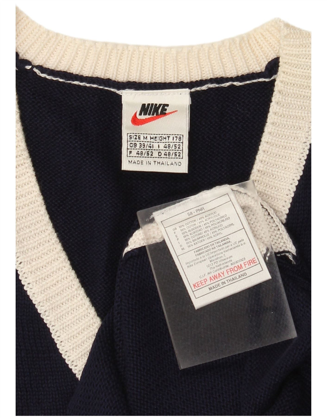 Ανδρικό γιλέκο Nike Tank Top UK 39/41 Medium Navy Blue Colorblock βαμβακερό