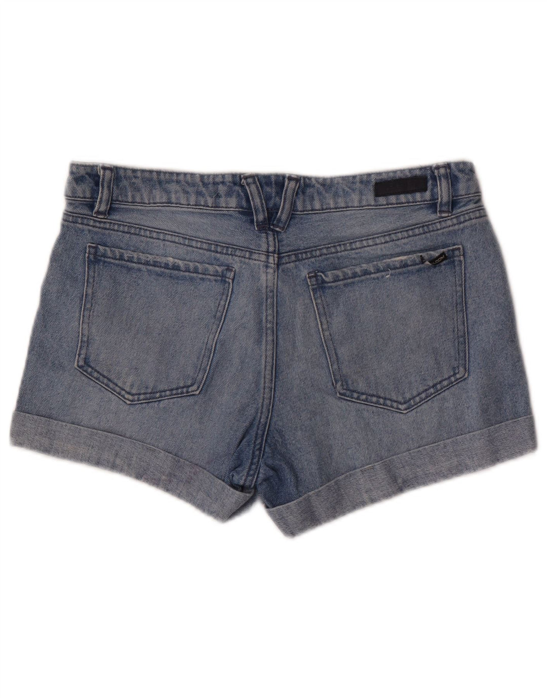 Volcom Γυναικείο Boyfriend Fit ταλαιπωρημένο τζιν σορτς W28 μεσαίο μπλε βαμβακερό