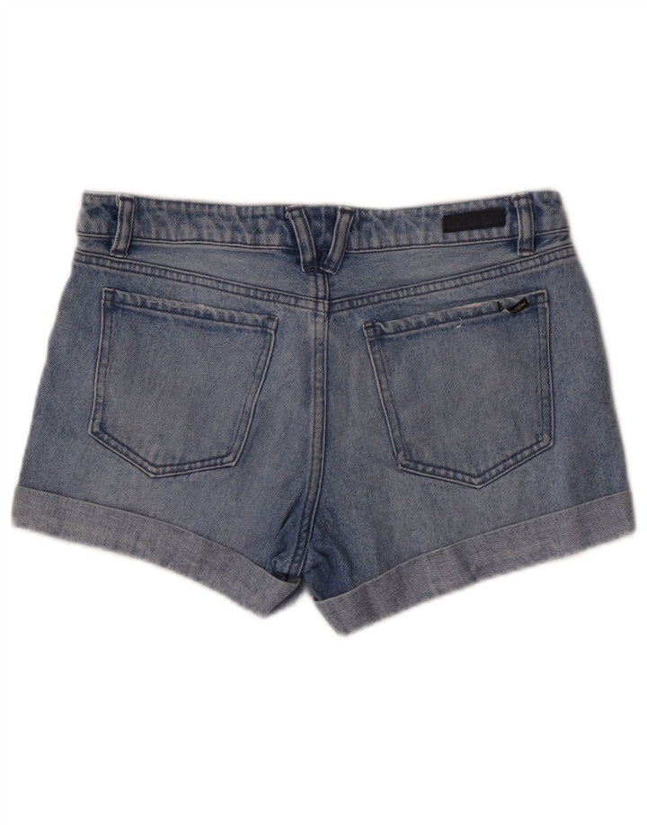 Volcom Γυναικείο Boyfriend Fit ταλαιπωρημένο τζιν σορτς W28 μεσαίο μπλε βαμβακερό