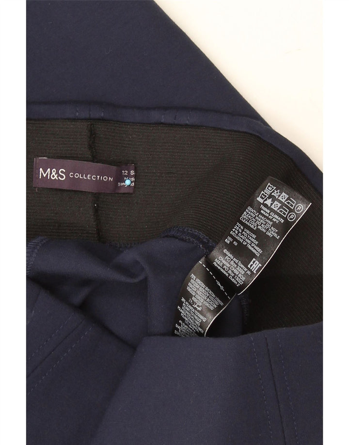 Marks & Spencer Γυναικεία κολάν Crop UK 12 Medium Navy Blue Viscose