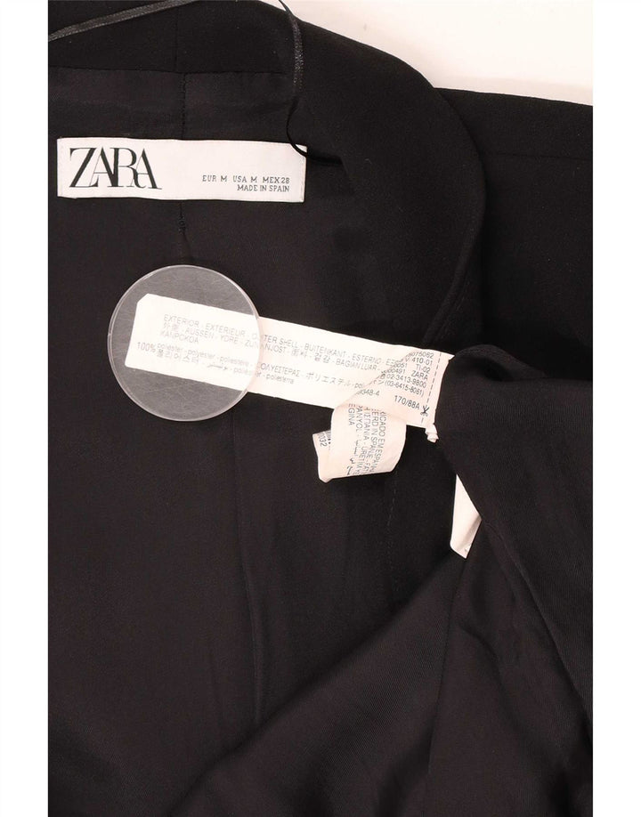 Zara Γυναικείο μπουφάν 3/4 με ανοιχτό μανίκι UK 14 Μεσαίο μαύρο πολυεστέρα