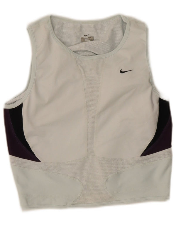 Γυναικείο γιλέκο Nike Crop τοπ UK 14/16 Μεγάλο μπλε πολυεστέρας