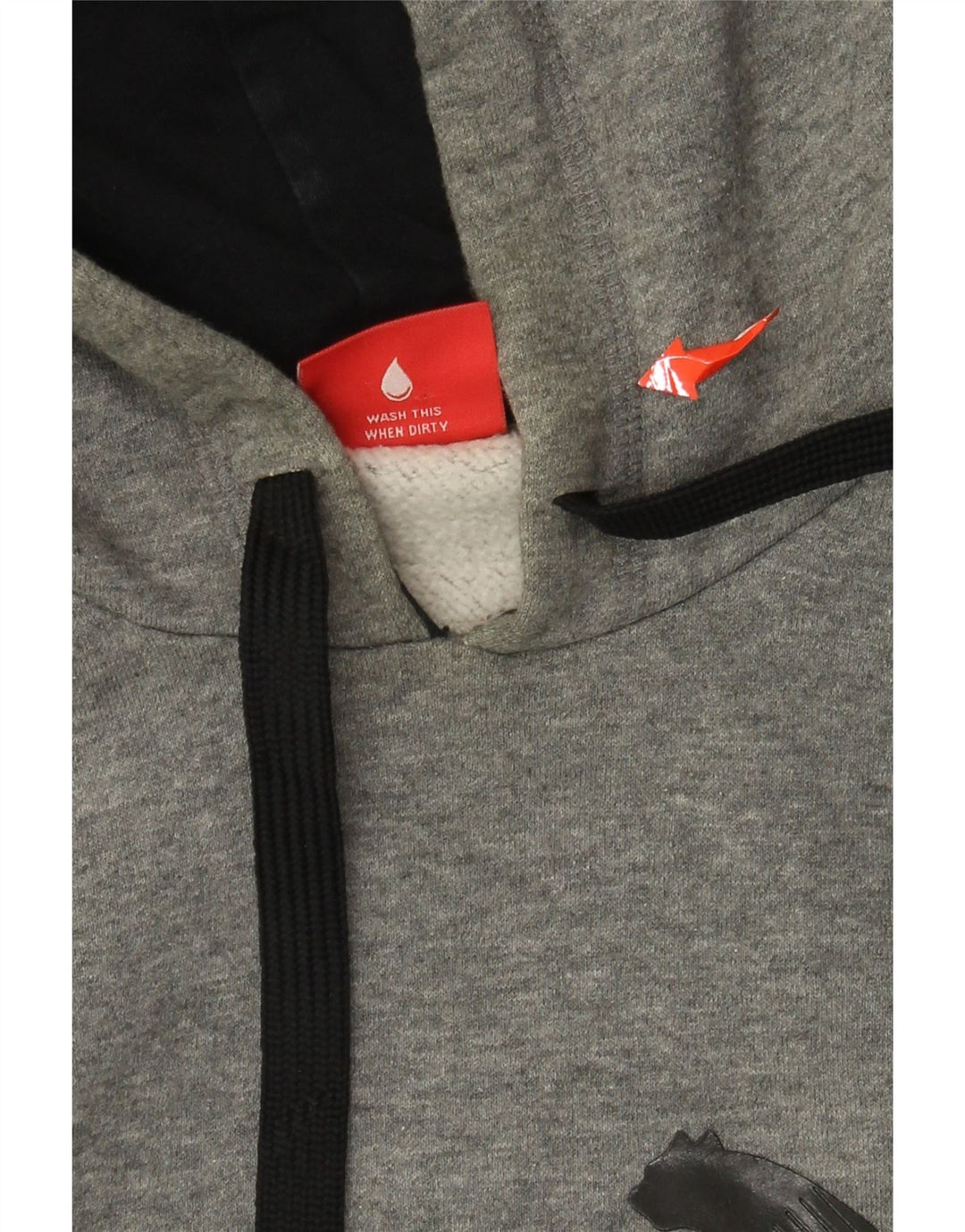 Ανδρικό γραφικό κουκούλα PUMA, μεγάλο γκρι βαμβακερό