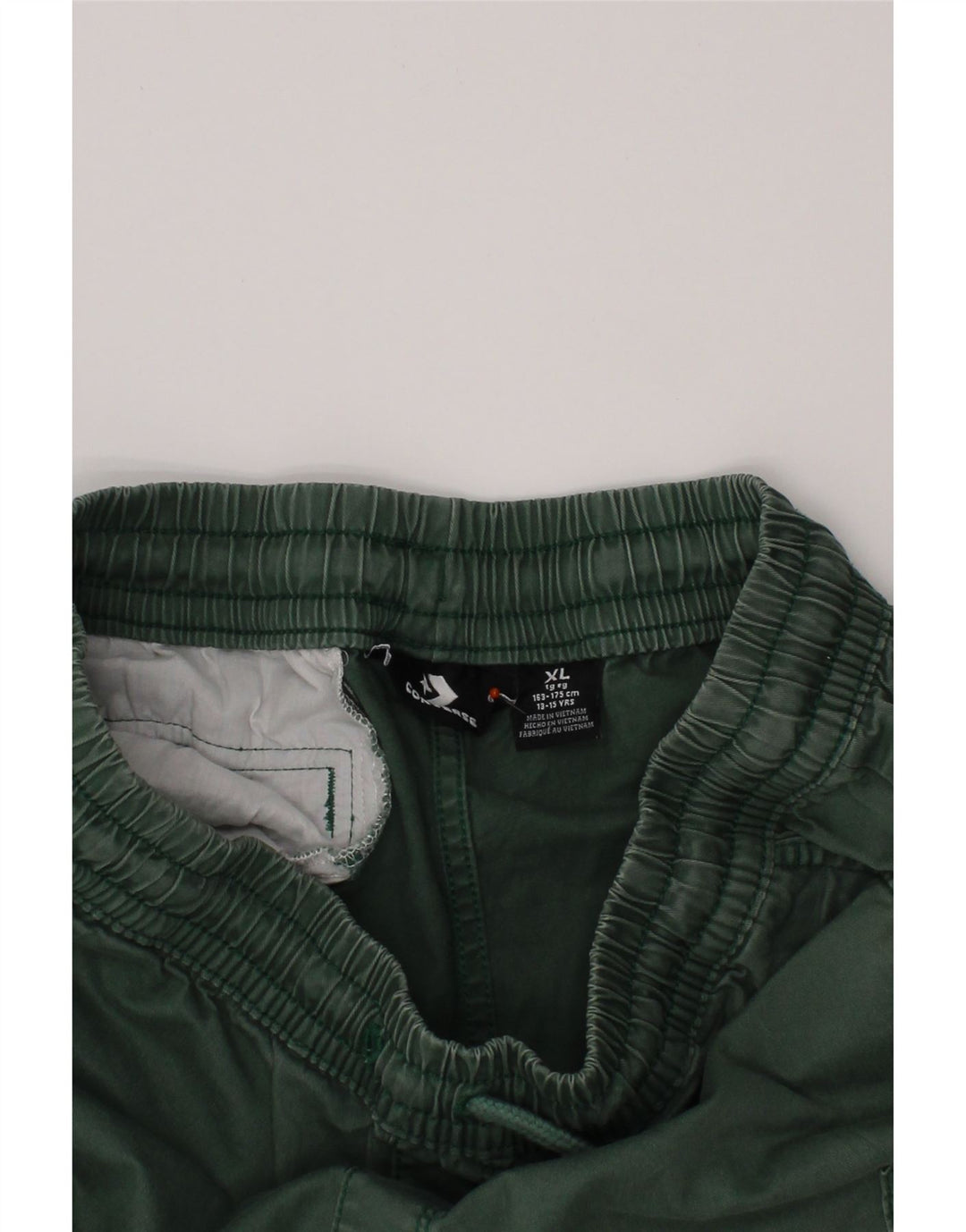 Σορτς CONVERSE Boys Cargo 13-14 ετών XL W28 Πράσινο βαμβακερό