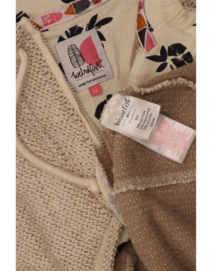 Γυναικείο φούτερ Weird Fish με φερμουάρ Jumper UK 12 μεσαίο γκρι βαμβακερό