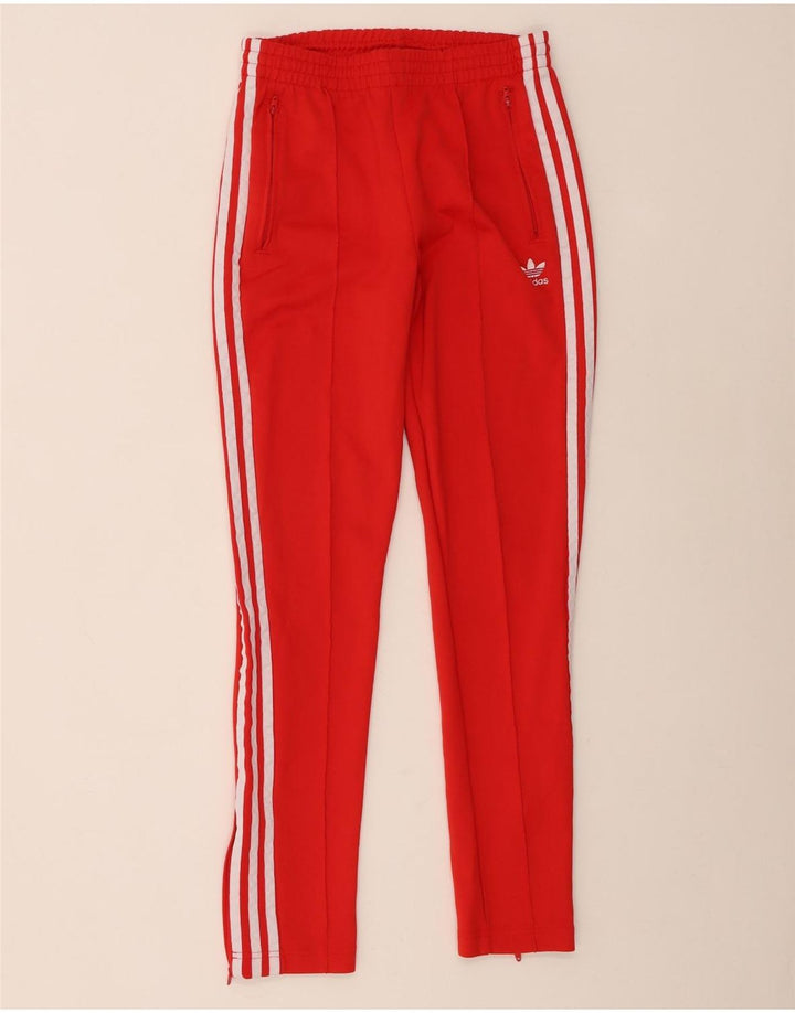 Adidas Γυναικεία φόρμα παντελόνι UK 8 Small Red