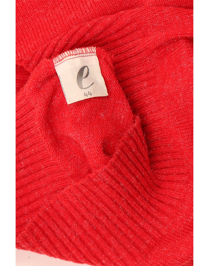 Vintage γυναικείο πουλόβερ με λαιμόκαυστο IT 44 Medium Red Flecked
