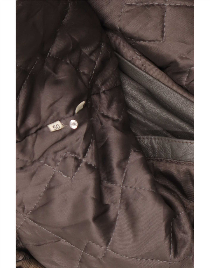 Vintage Ανδρικό Δερμάτινο Μπουφάν IT 50 Large Grey