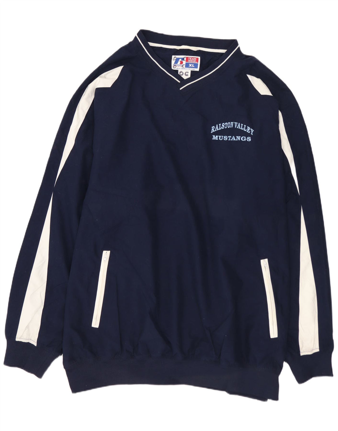 Ανδρικό φούτερ RUSSELL ATHLETIC Jumper XL Navy Blue Colorblock Πολυεστέρας