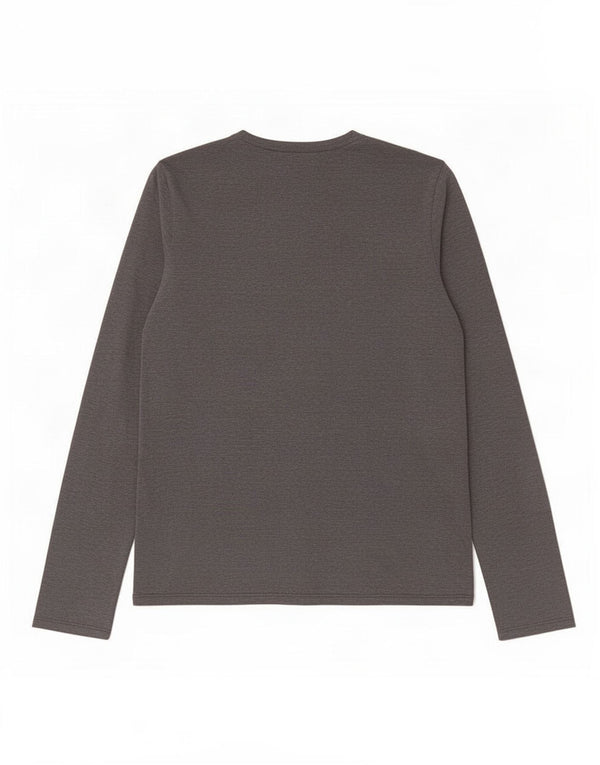 Paul & Shark Womens Graphic Top Long Sleeve UK 12 Medium Grey Cotton