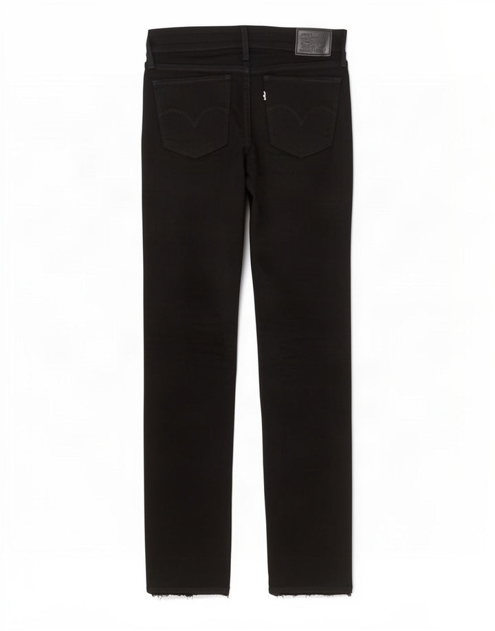Levi's Womens 712 Slim Jeans W27 L26 Μαύρο