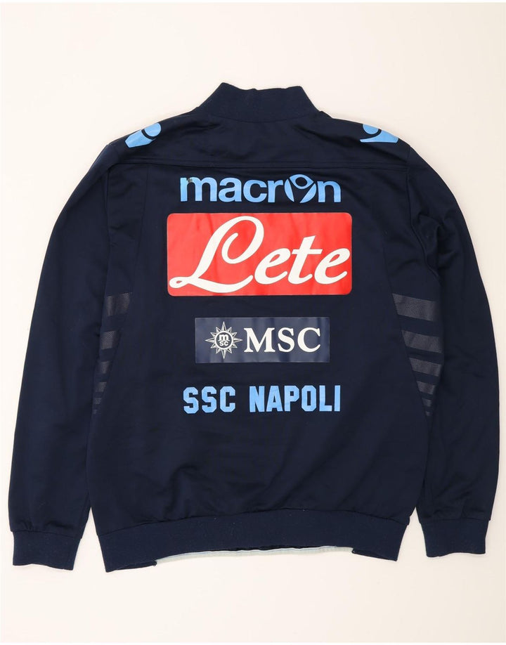 Ανδρική φόρμα με γραφικό πουλόβερ Macron Top Large Navy Blue Colourblock