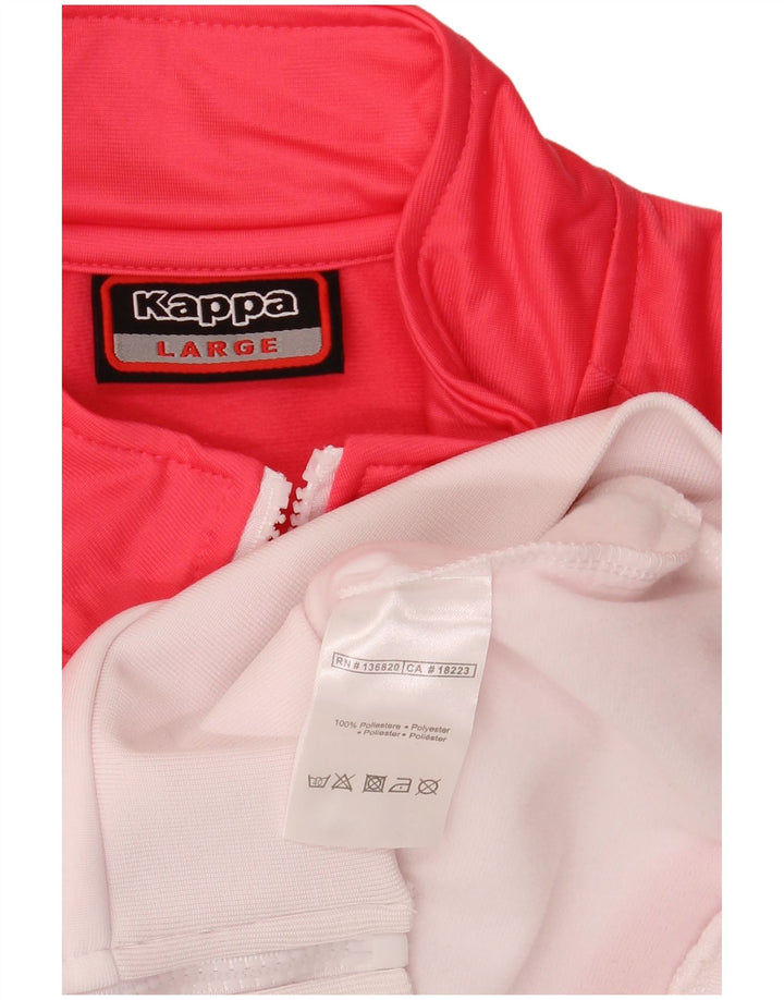 Γυναικεία φόρμα γραφικών Kappa Top Jacket UK 16 Large Red Colourblock
