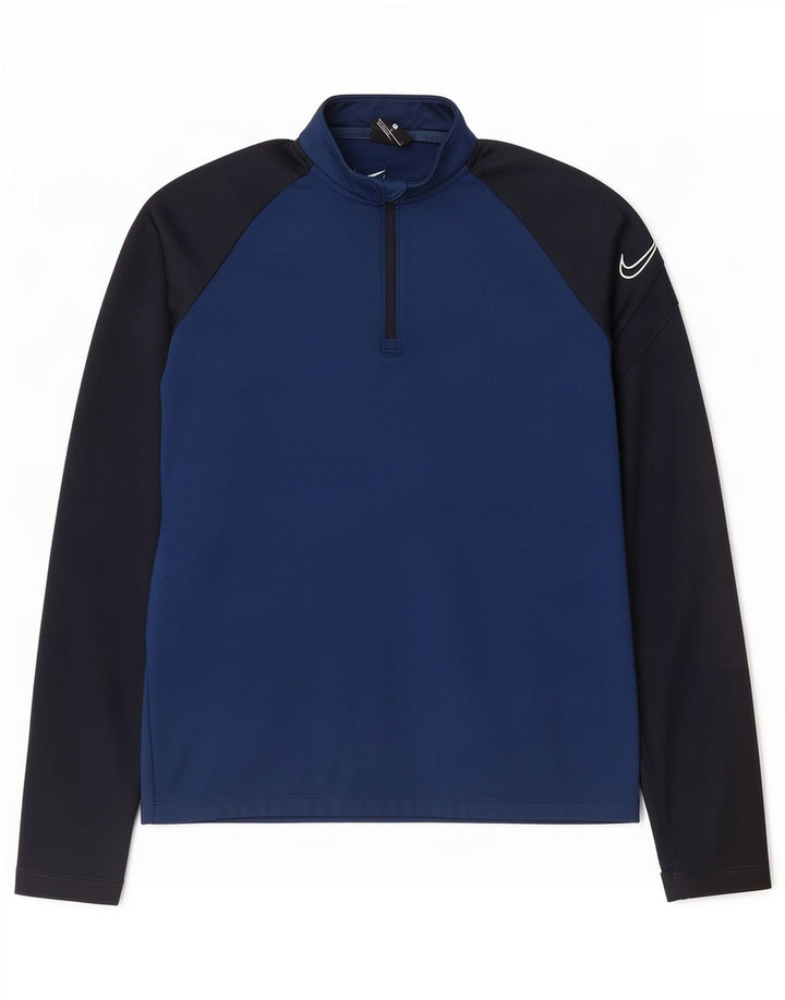 Nike Boys Dri Fit πουλόβερ αθλητική φόρμα 12-13 ετών Large Navy Blue