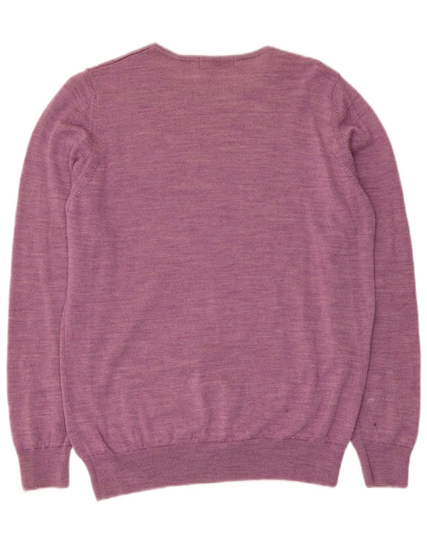 Marks & Spencer Γυναικείο πουλόβερ με λαιμόκαυστο UK 10 Small Purple Flecked